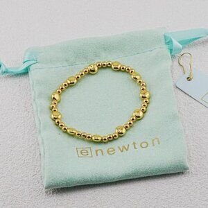 🆕✨Enewton Gold Flat Oval Bead Spacer Stretch Bracelet